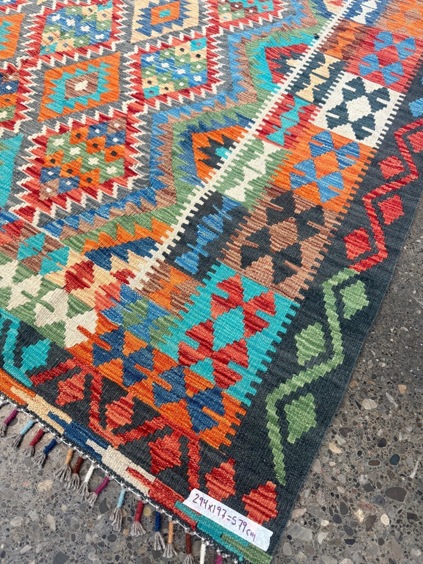 Afghan Maimana Kilim Rug | 6' 6" x 9' 8"