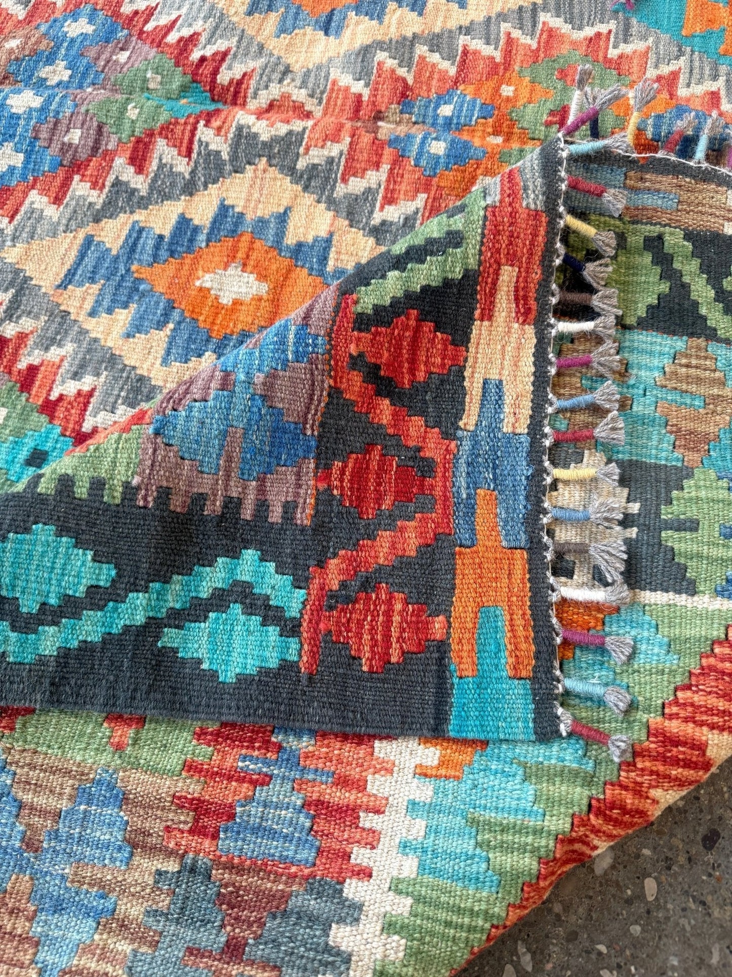 Afghan Maimana Kilim Rug | 6' 6" x 9' 8"