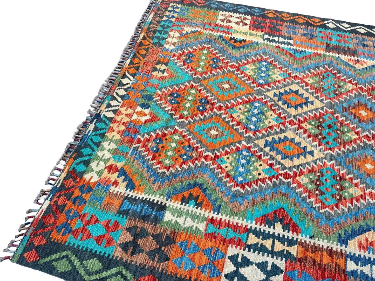 Afghan Maimana Kilim Rug | 6' 6" x 9' 8"
