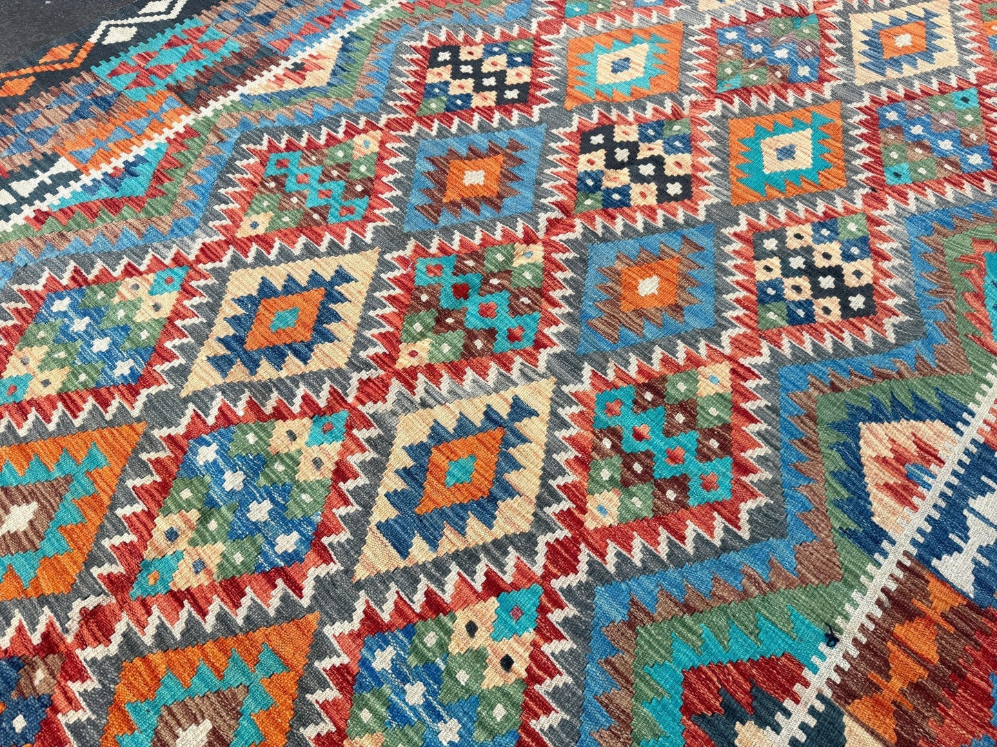 Afghan Maimana Kilim Rug | 6' 6" x 9' 8"