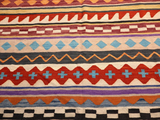 Afghan Maimana Kilim Rug | 6' 7" x 9' 10"