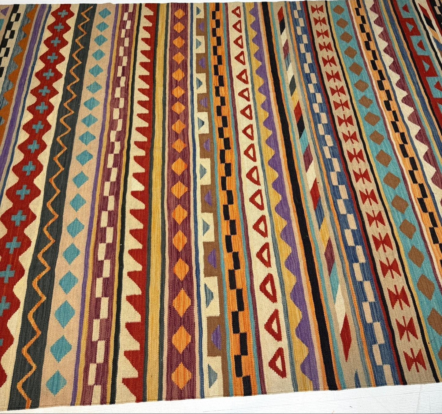 Afghan Maimana Kilim Rug | 6' 7" x 9' 10"