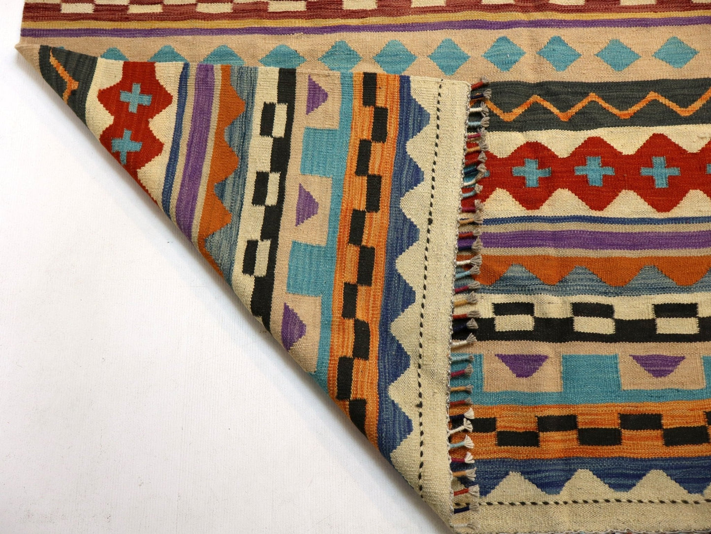 Afghan Maimana Kilim Rug | 6' 7" x 9' 10"