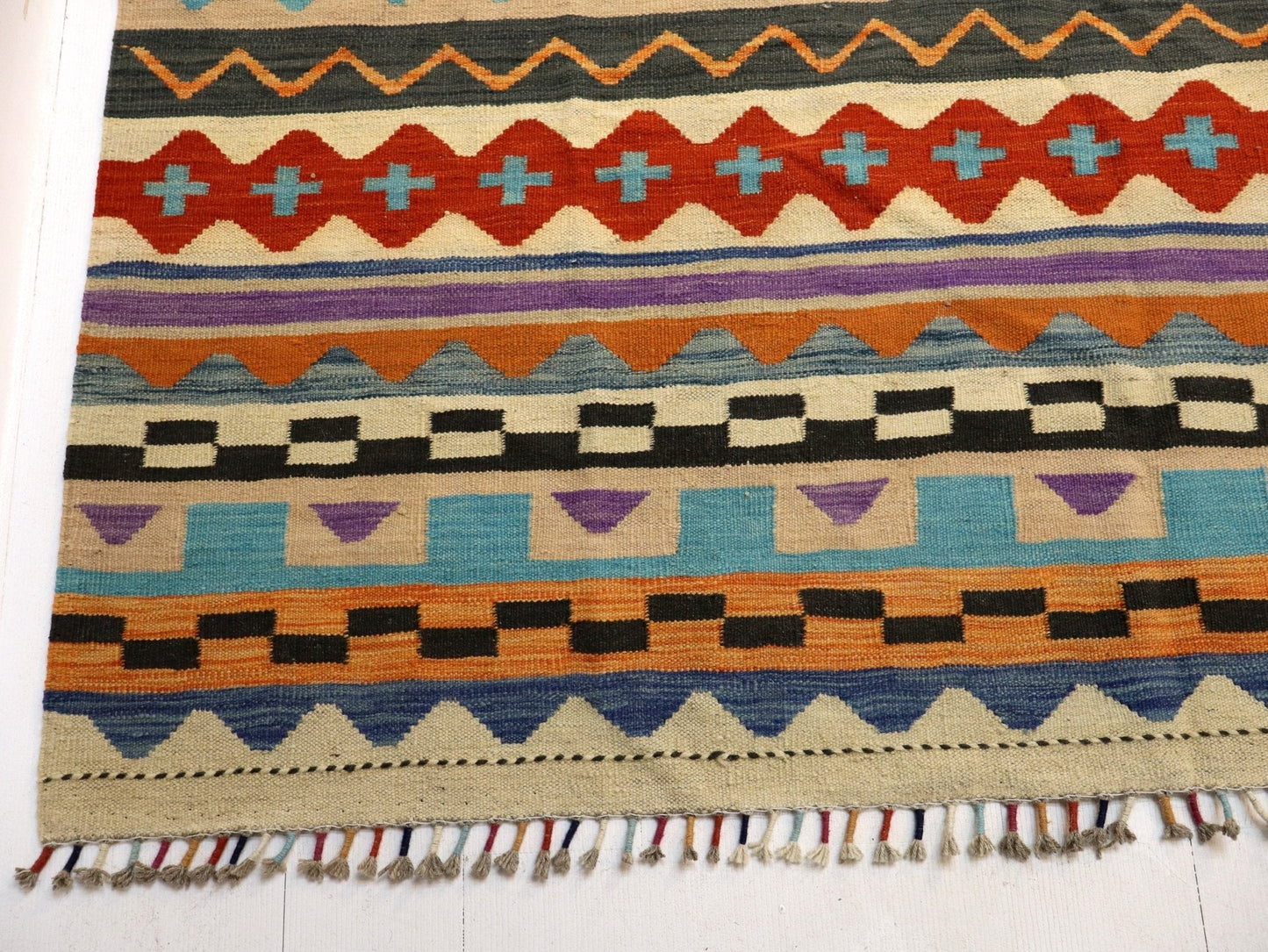 Afghan Maimana Kilim Rug | 6' 7" x 9' 10"
