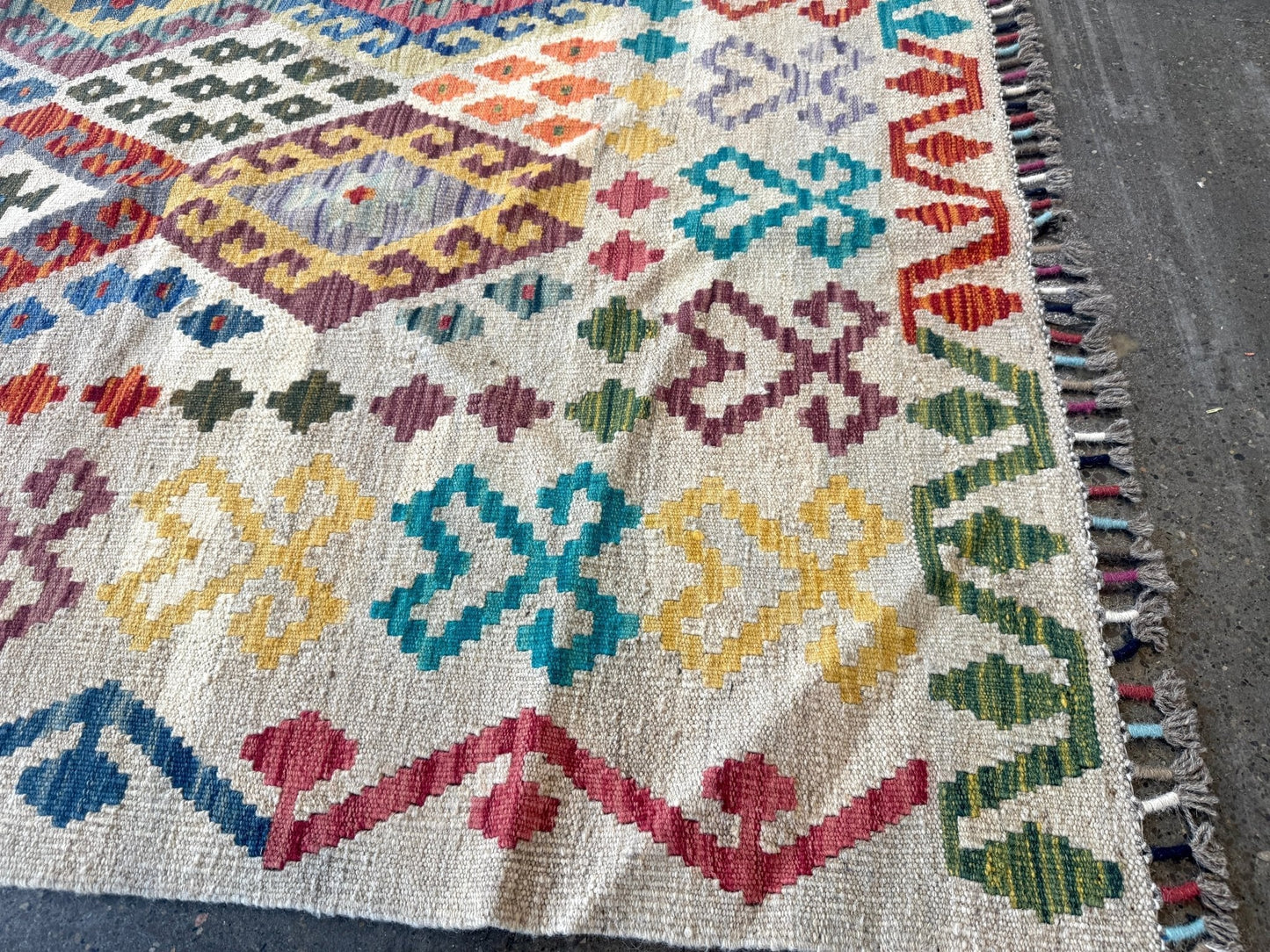Afghan Maimana Kilim Rug | 7' x 9' 11"