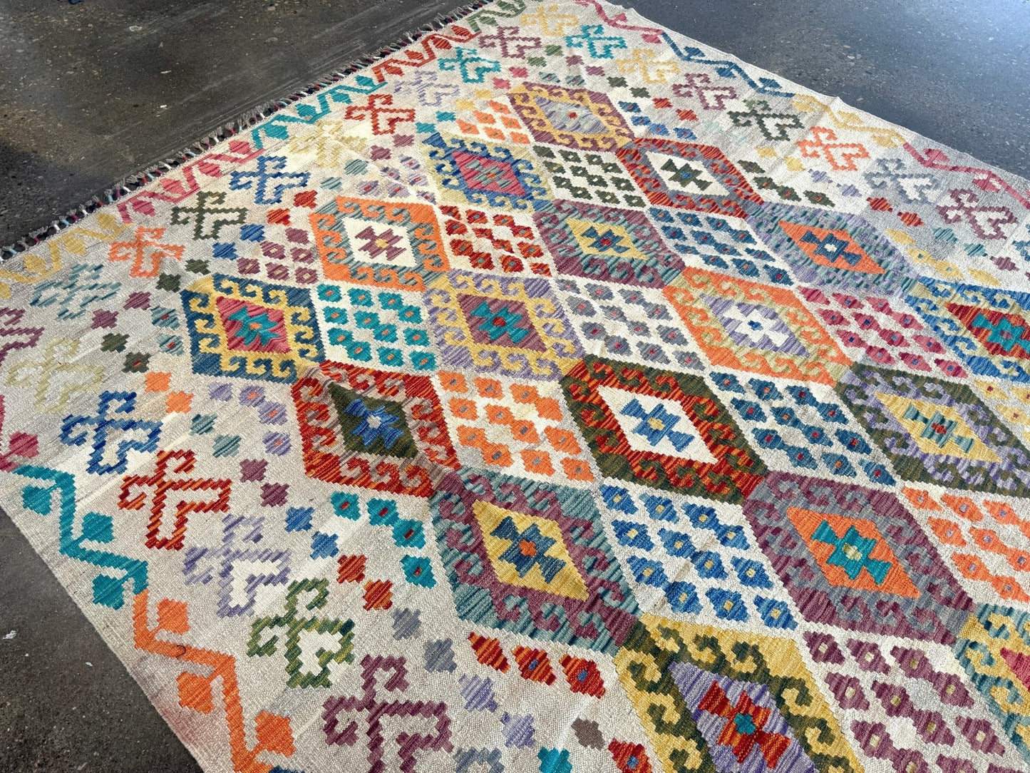 Afghan Maimana Kilim Rug | 7' x 9' 11"