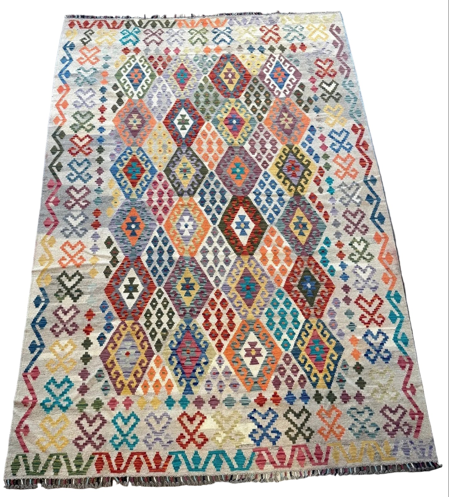 Afghan Maimana Kilim Rug | 7' x 9' 11"