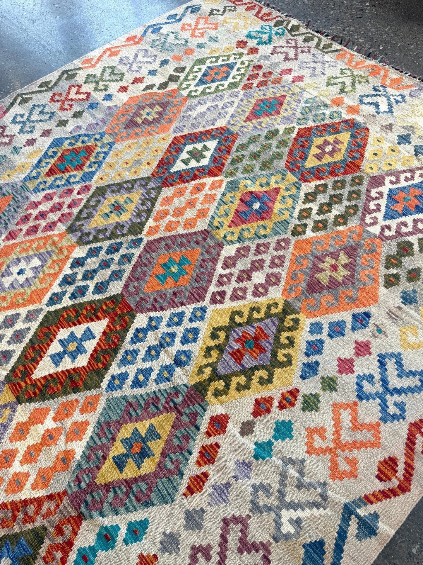 Afghan Maimana Kilim Rug | 7' x 9' 11"