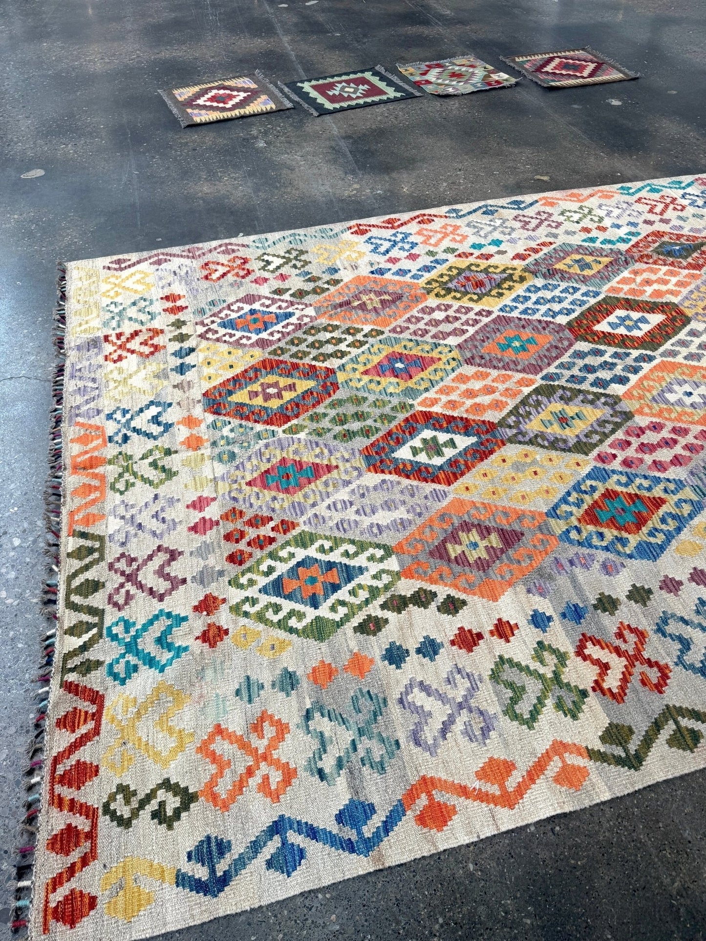 Afghan Maimana Kilim Rug | 7' x 9' 11"