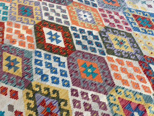Afghan Maimana Kilim Rug | 7' x 9' 11"