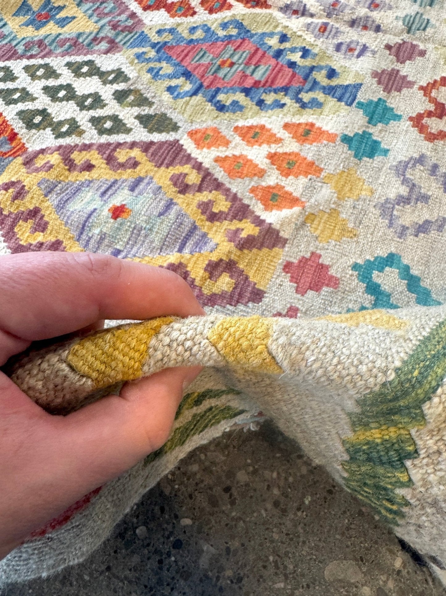 Afghan Maimana Kilim Rug | 7' x 9' 11"