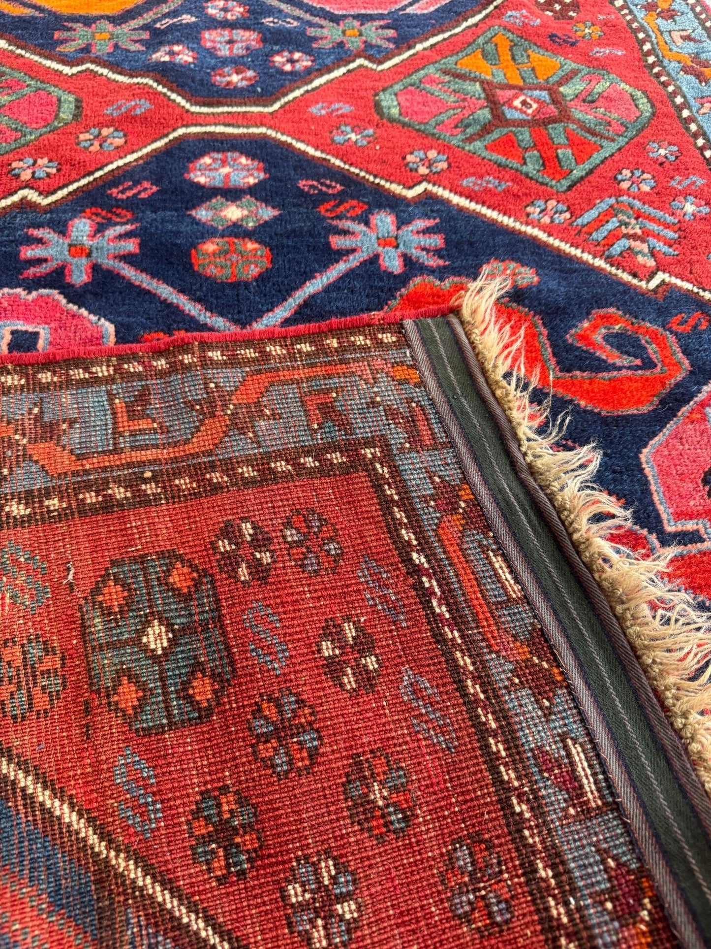 Antique Cloud band Karabagh Runner | 3' 4" x 9'
