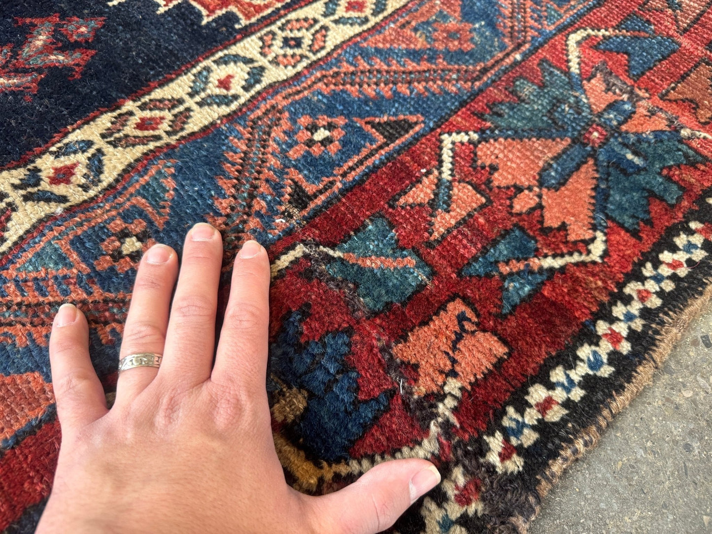 Antique Persian Bakhtiari Rug | 5' x 7’ 4"