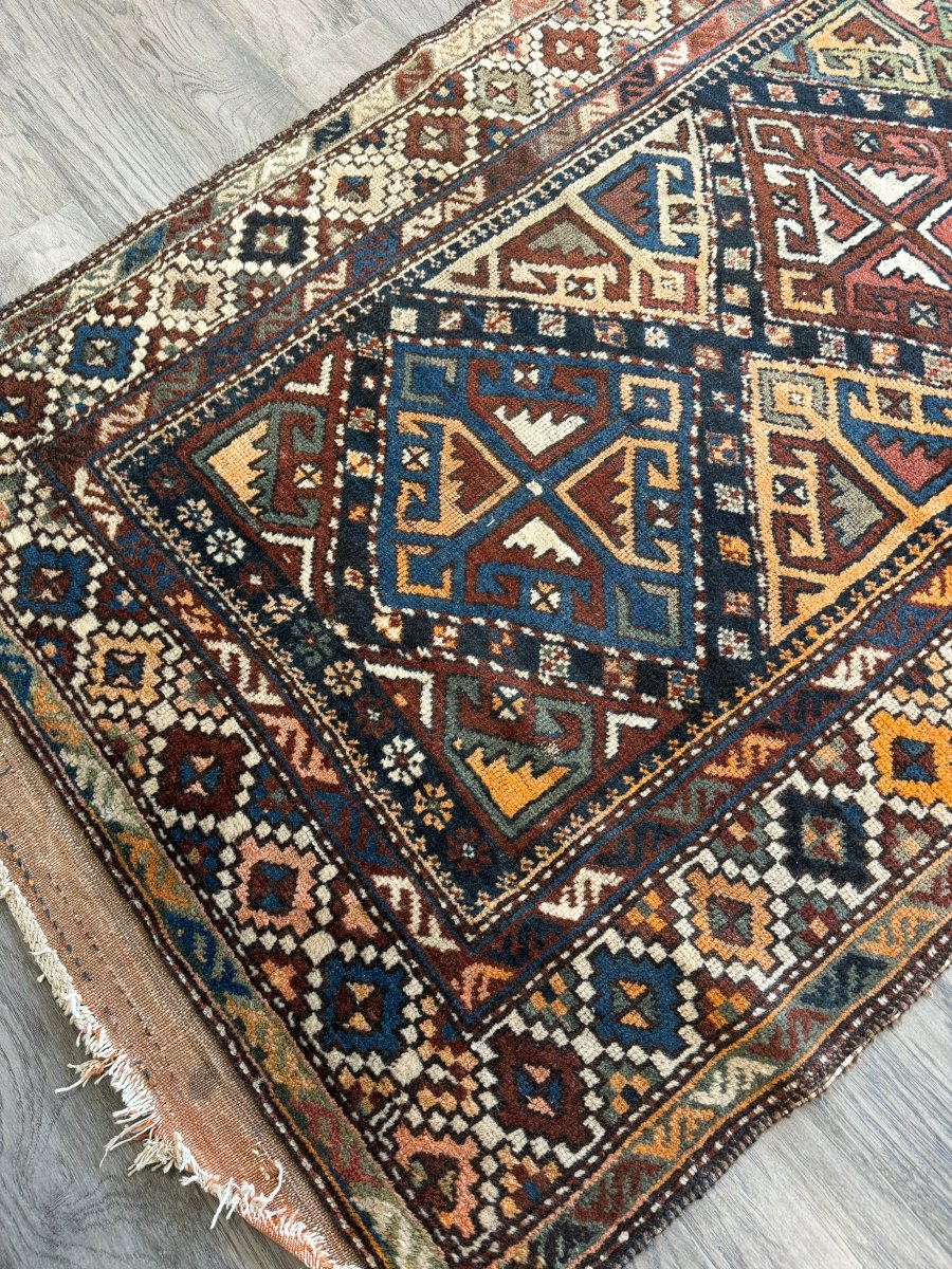 Antique Shahsavan Runner Rug | 3' 5" x 9' 6"