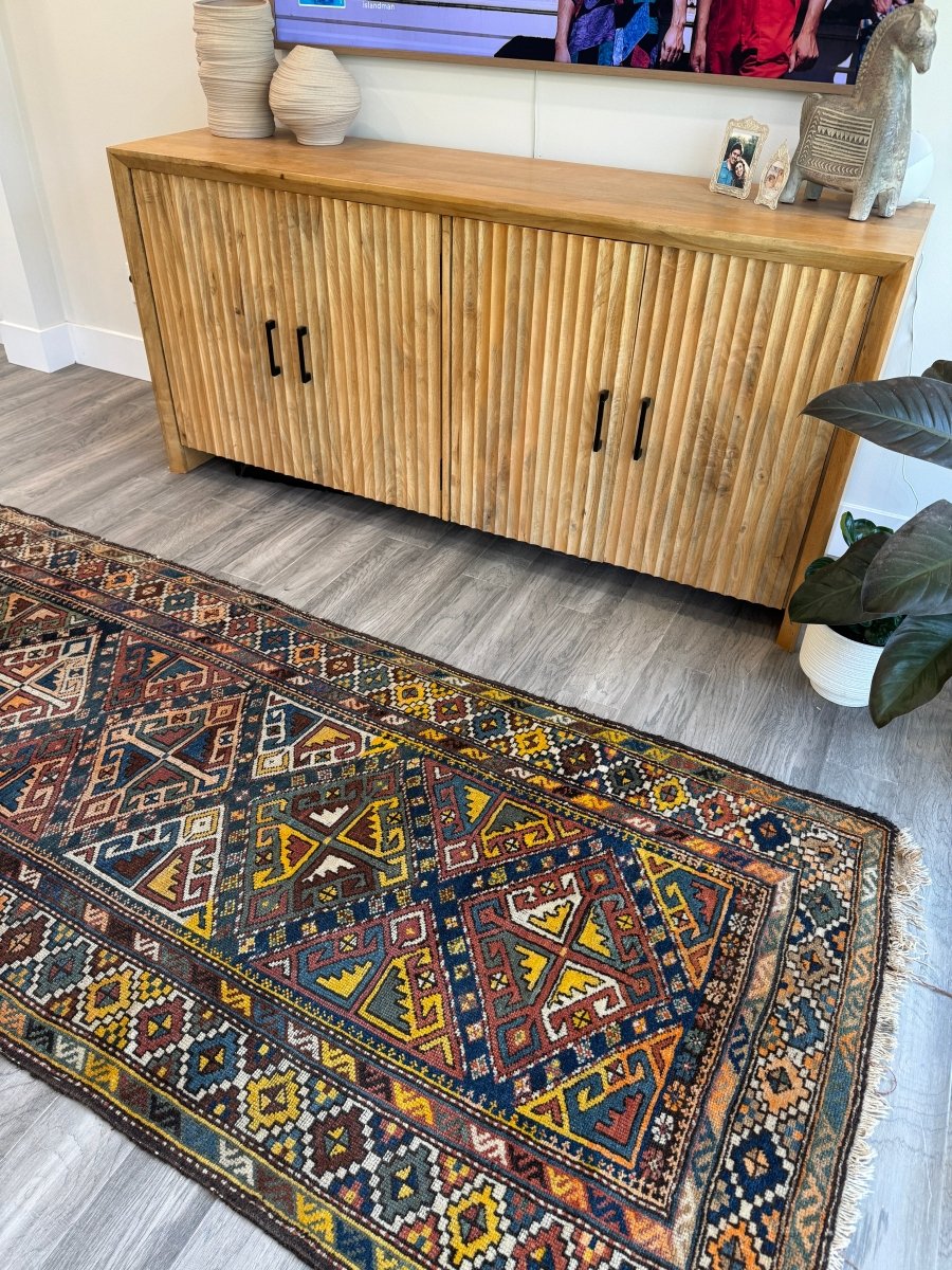 Antique Shahsavan Runner Rug | 3' 5" x 9' 6"