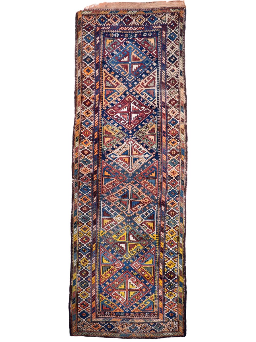 Antique Shahsavan Runner Rug | 3' 5" x 9' 6"