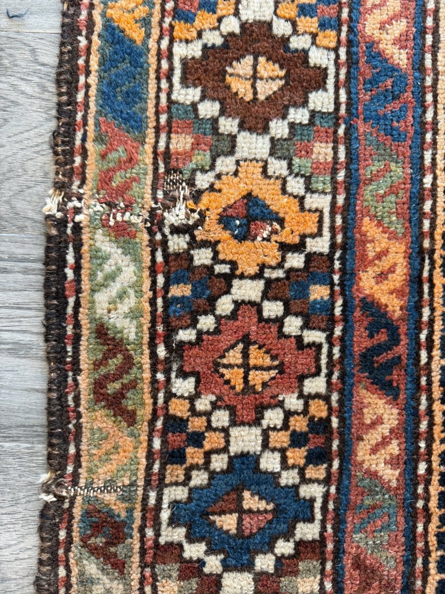 Antique Shahsavan Runner Rug | 3' 5" x 9' 6"