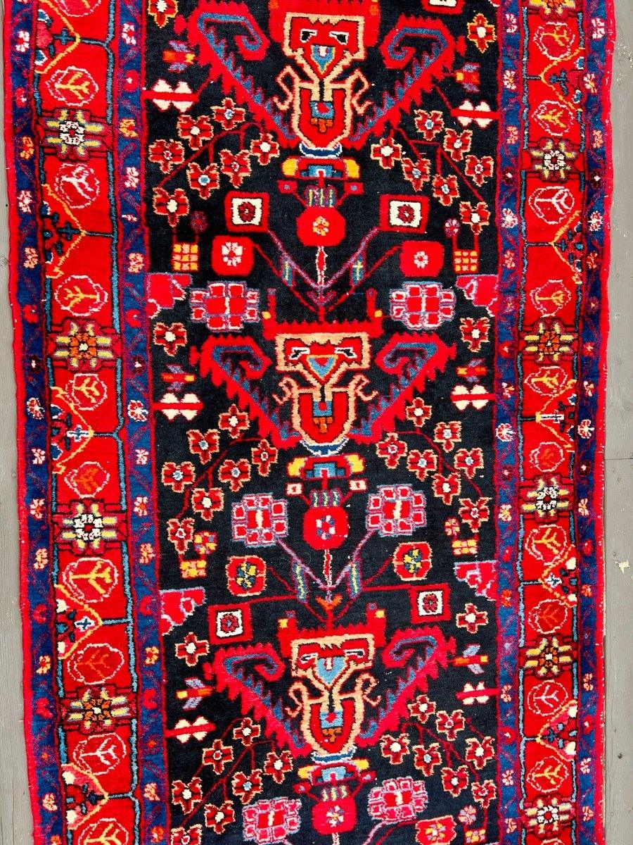 Persian Nahavand Runner Rug | 4' x 17' 3"