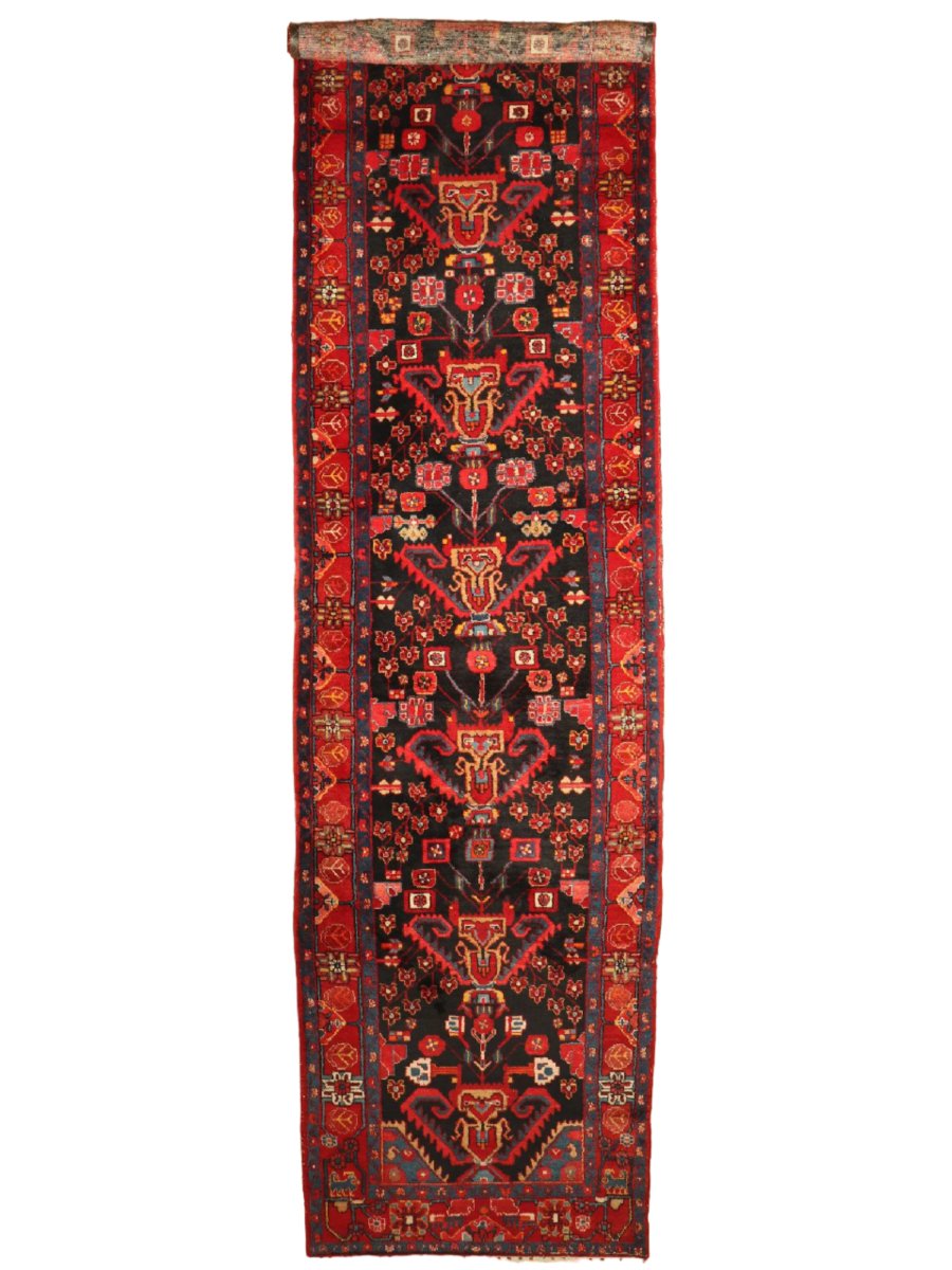 Persian Nahavand Runner Rug | 4' x 17' 3"
