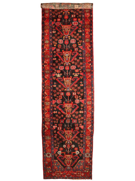 Persian Nahavand Runner Rug | 4' x 17' 3"