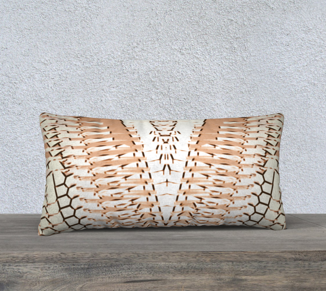 pillow cover pink beige-12x24