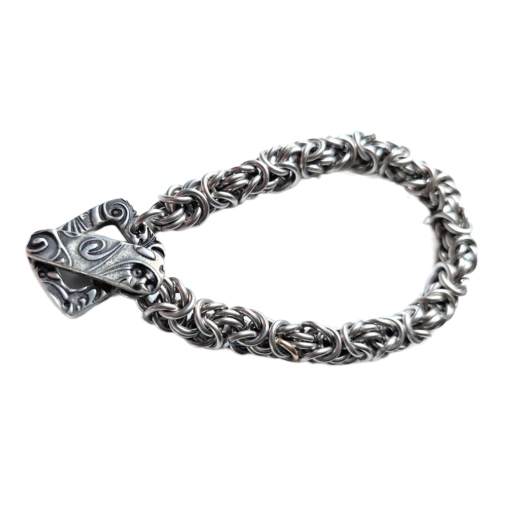 Stainless Steel Byzantine Chain Maille Bracelet