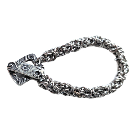 Stainless Steel Byzantine Chain Maille Bracelet
