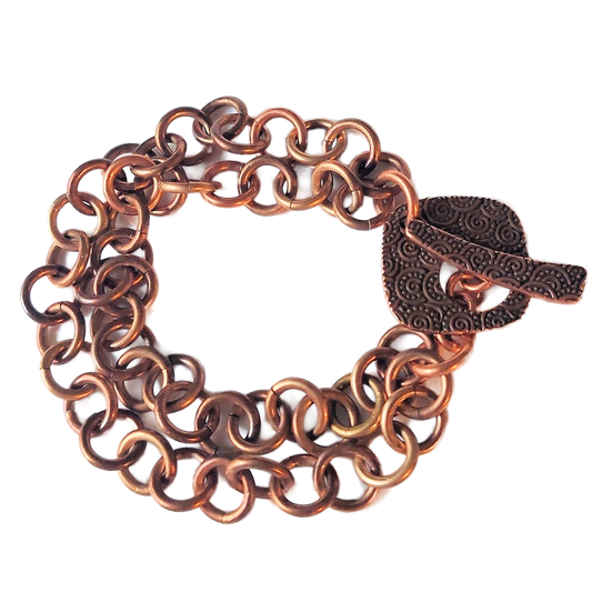Brass & Copper 1-in-1 Chain Bracelet