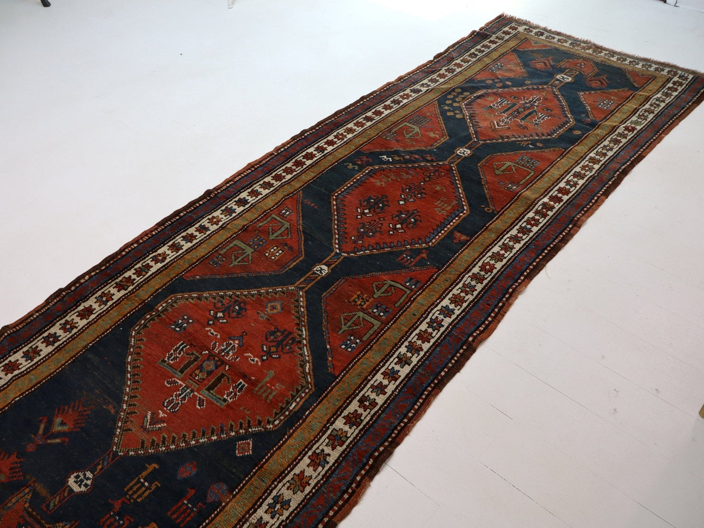 Persian Hashtroud Runner Rug | 3' 9" x 11'