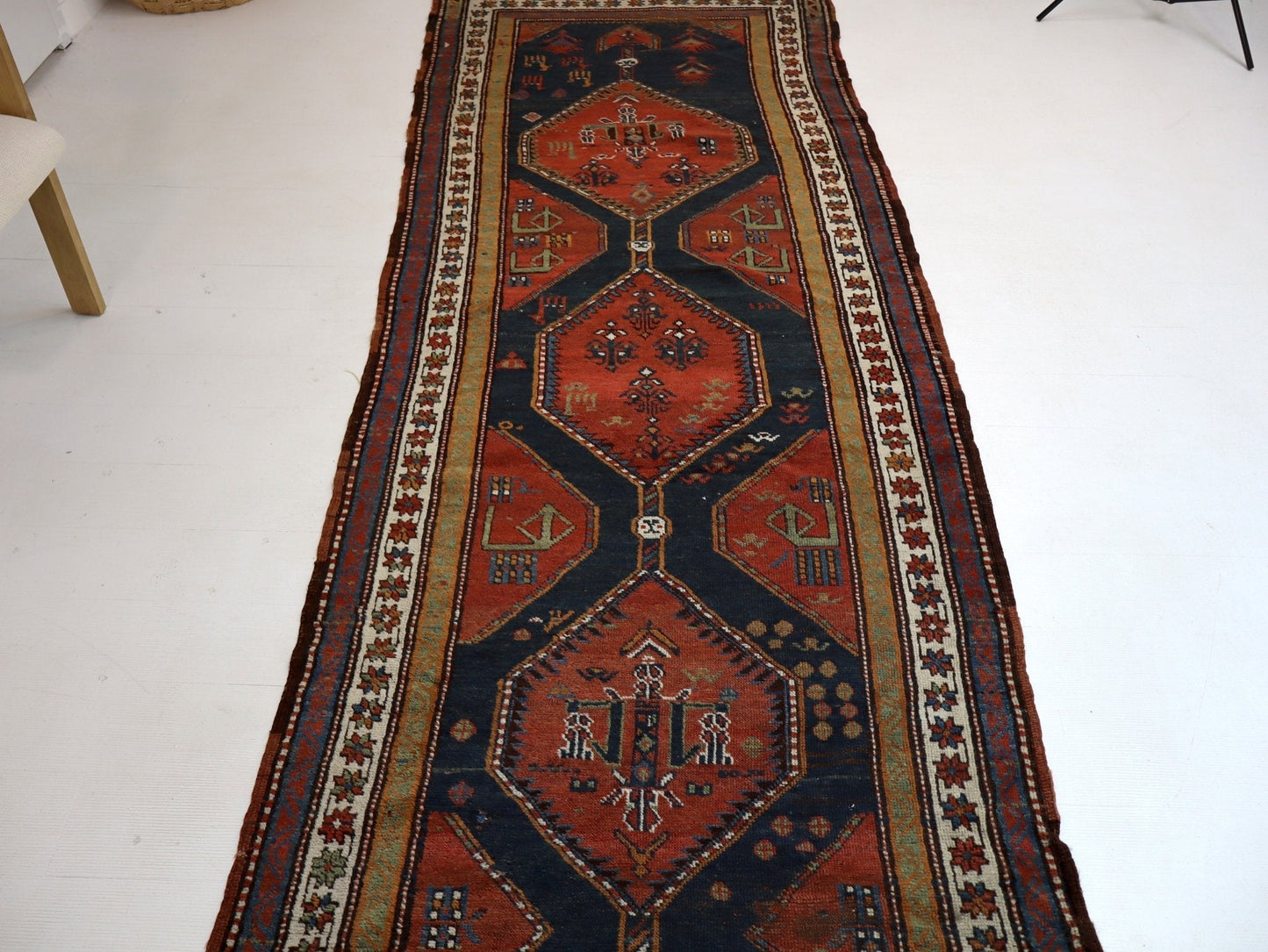 Persian Hashtroud Runner Rug | 3' 9" x 11'