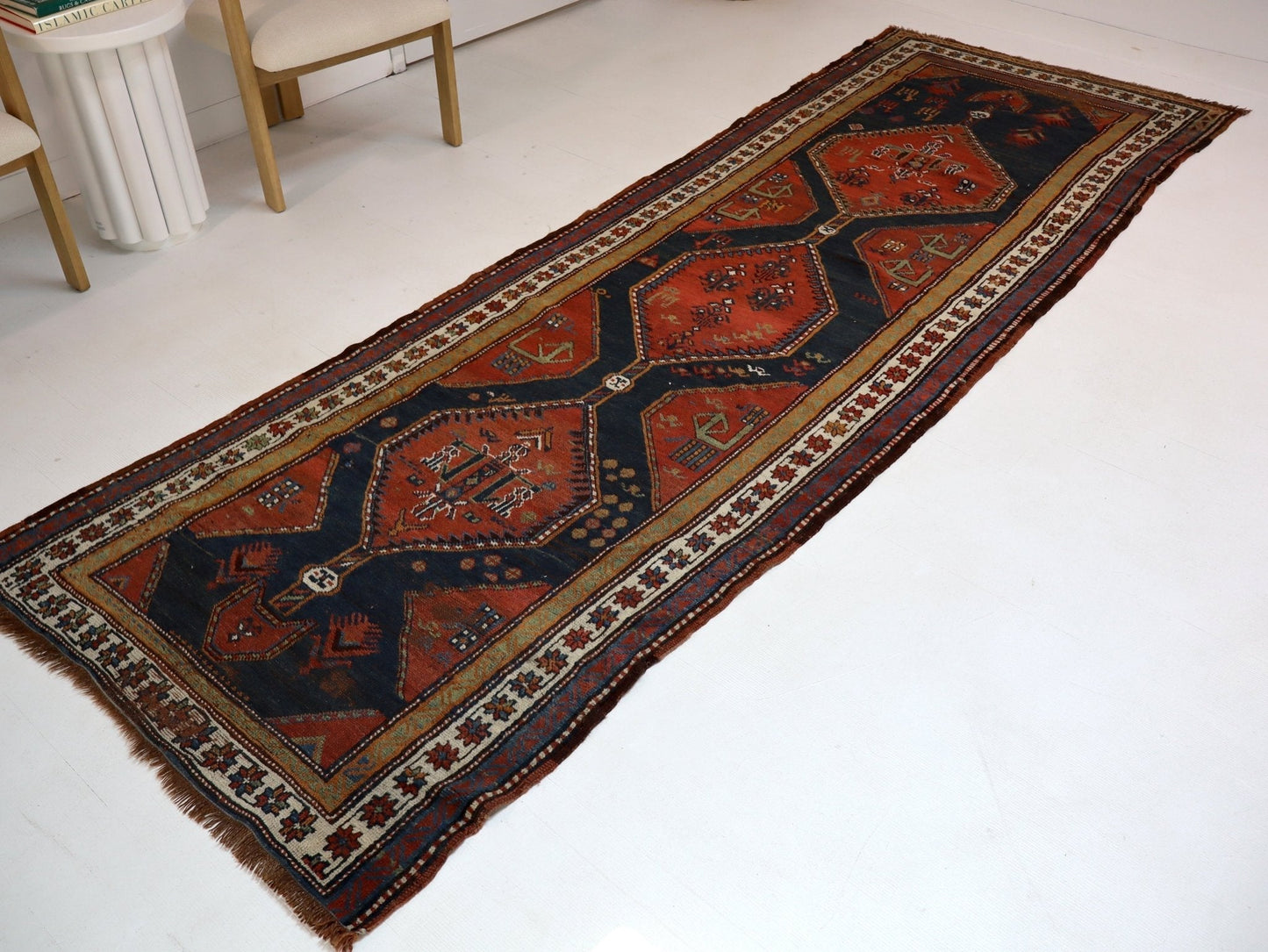 Persian Hashtroud Runner Rug | 3' 9" x 11'