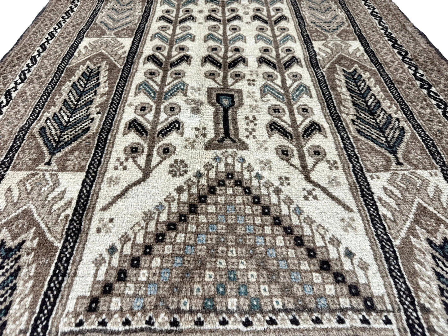 Vintage Persian Baluch Tree-of-Life Prayer Rug | 3' 5” x 6' 1"