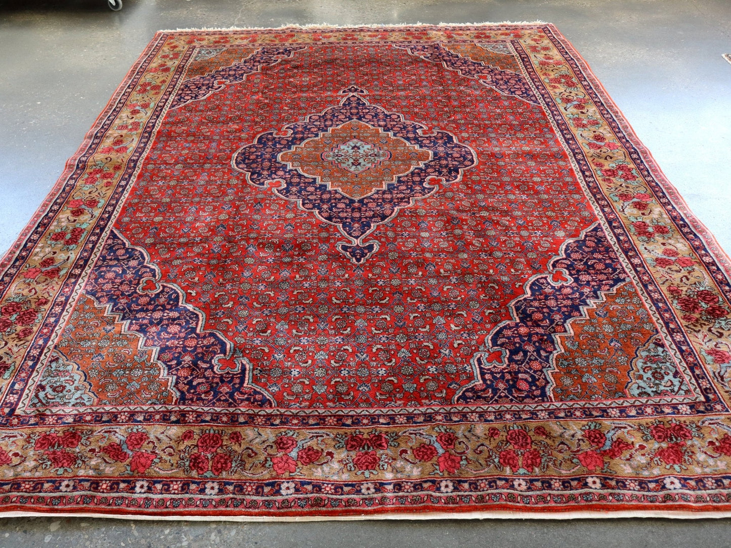 Vintage Persian Bidjar Rug | 8' 7" x 11' 10"