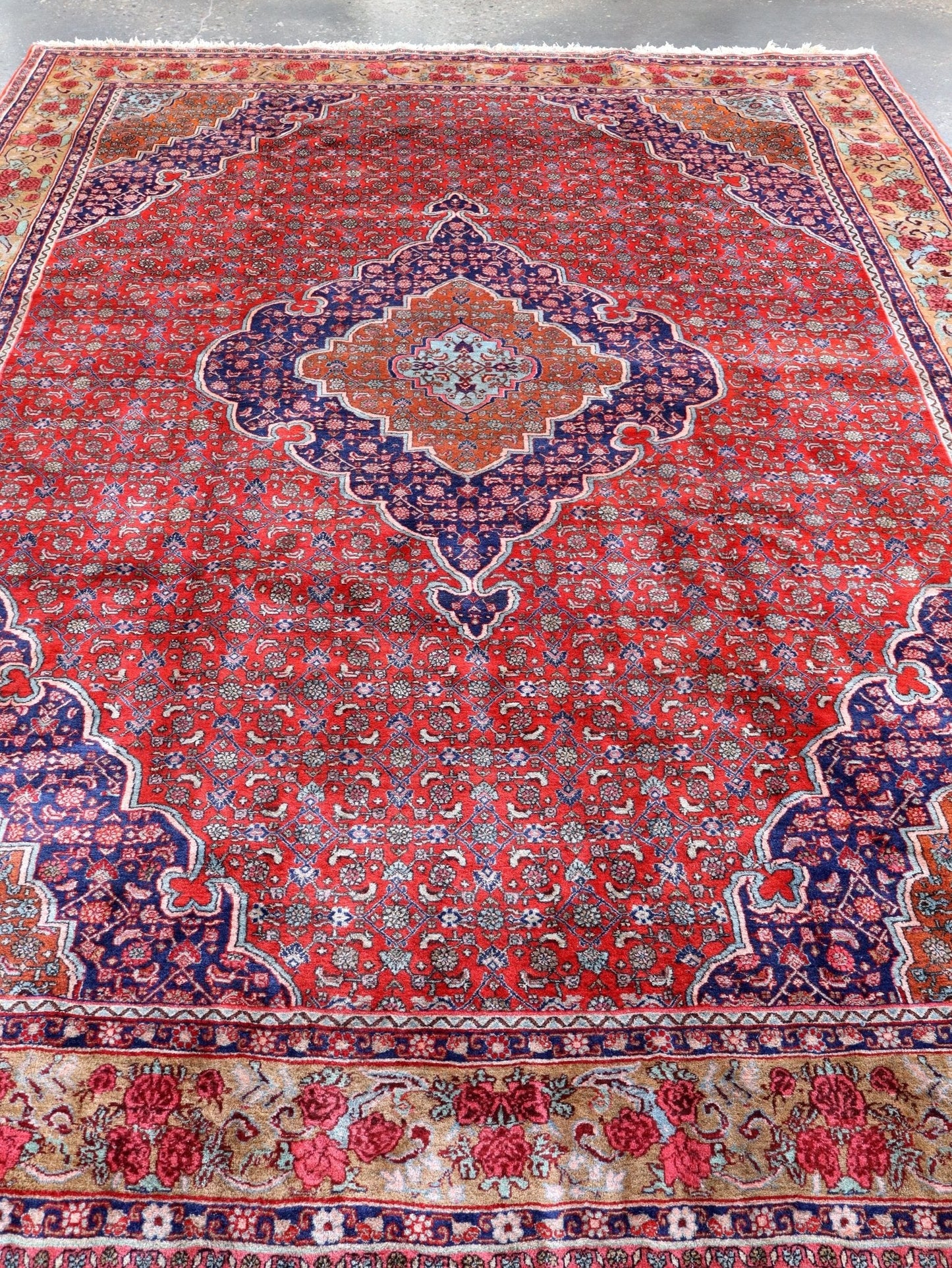 Vintage Persian Bidjar Rug | 8' 7" x 11' 10"