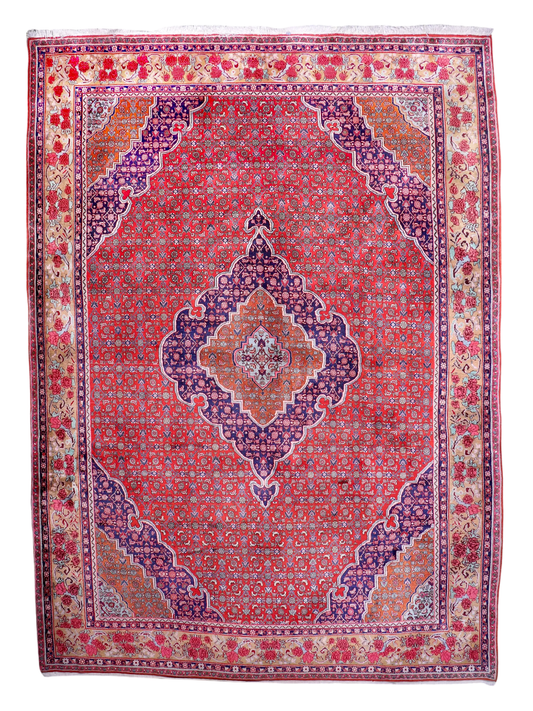 Vintage Persian Bidjar Rug | 8' 7" x 11' 10"