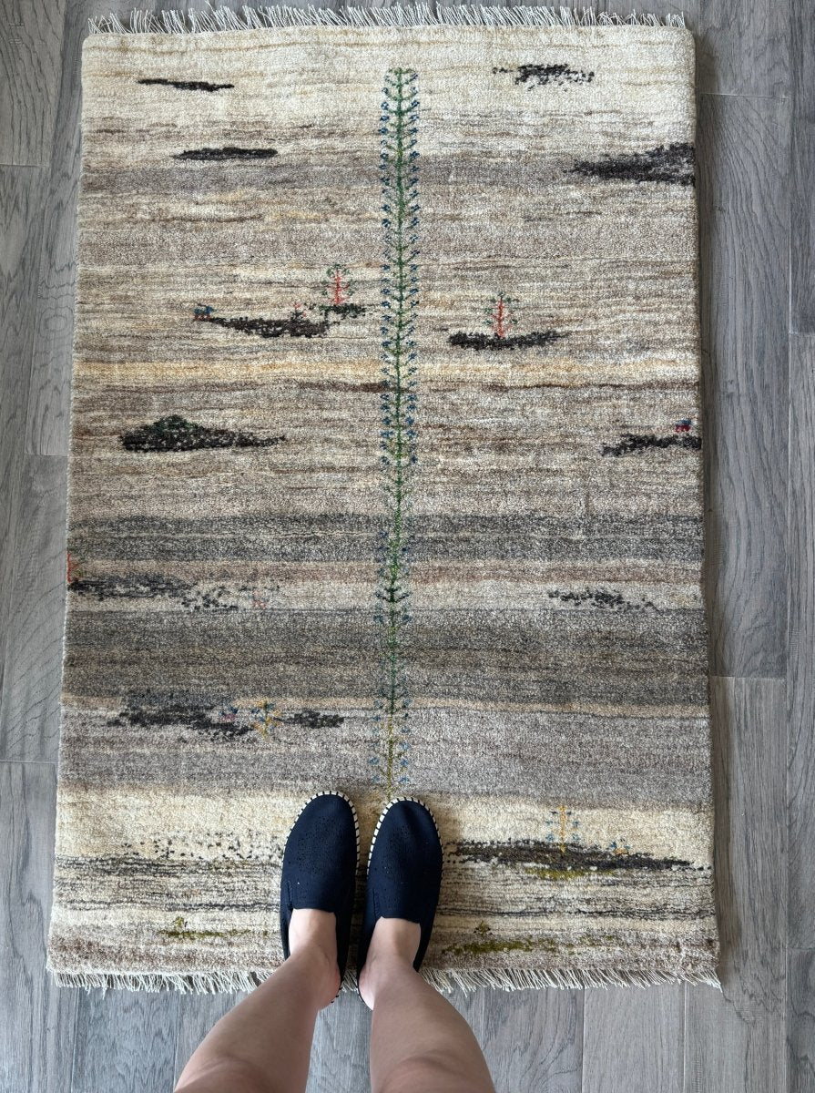 Persian Gabbeh Rug | 2' 9" x 4' 1"