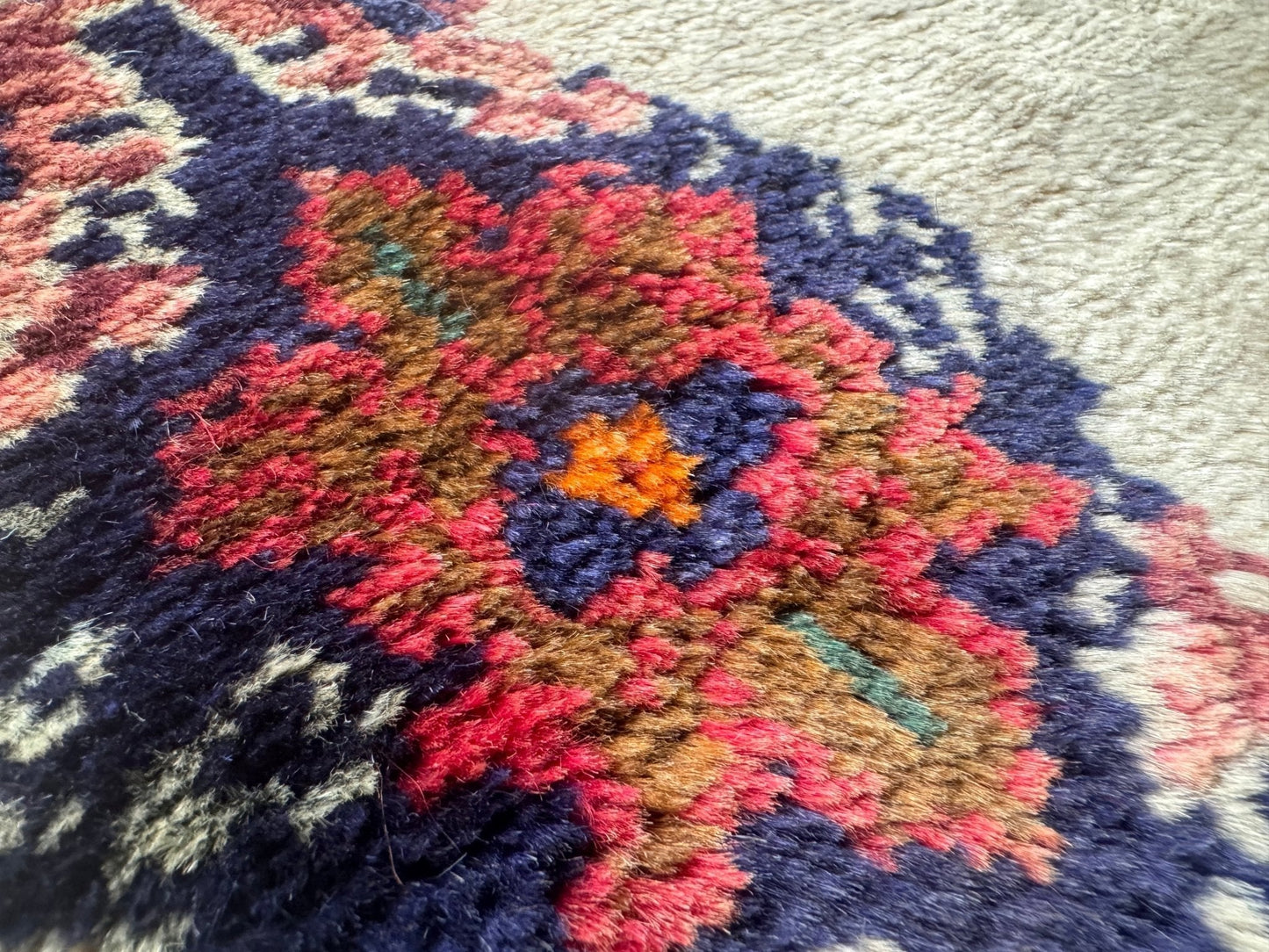 Vintage Persian Hamadan Rug | 3' 5" x 3' 9"
