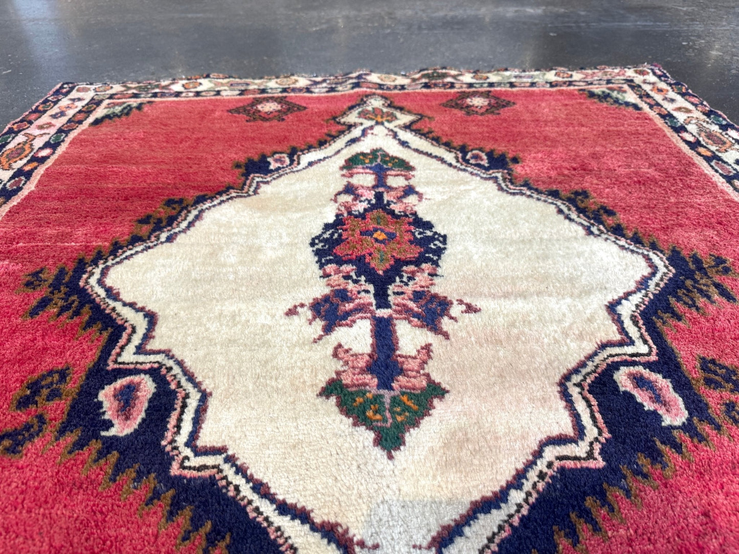 Vintage Persian Hamadan Rug | 3' 5" x 3' 9"