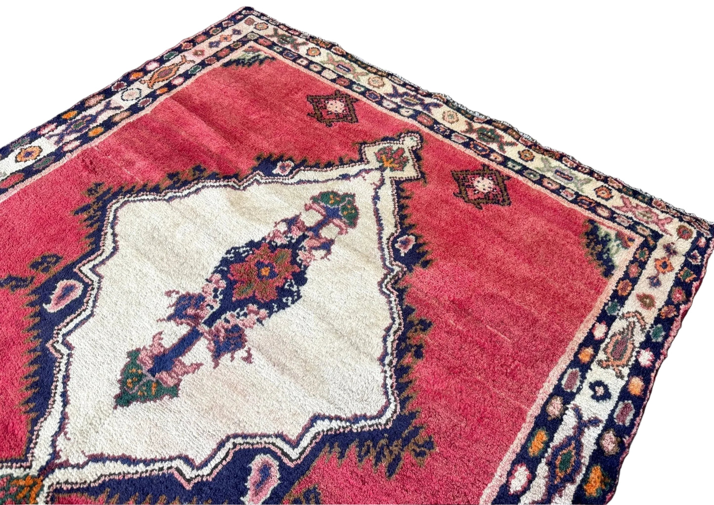 Vintage Persian Hamadan Rug | 3' 5" x 3' 9"