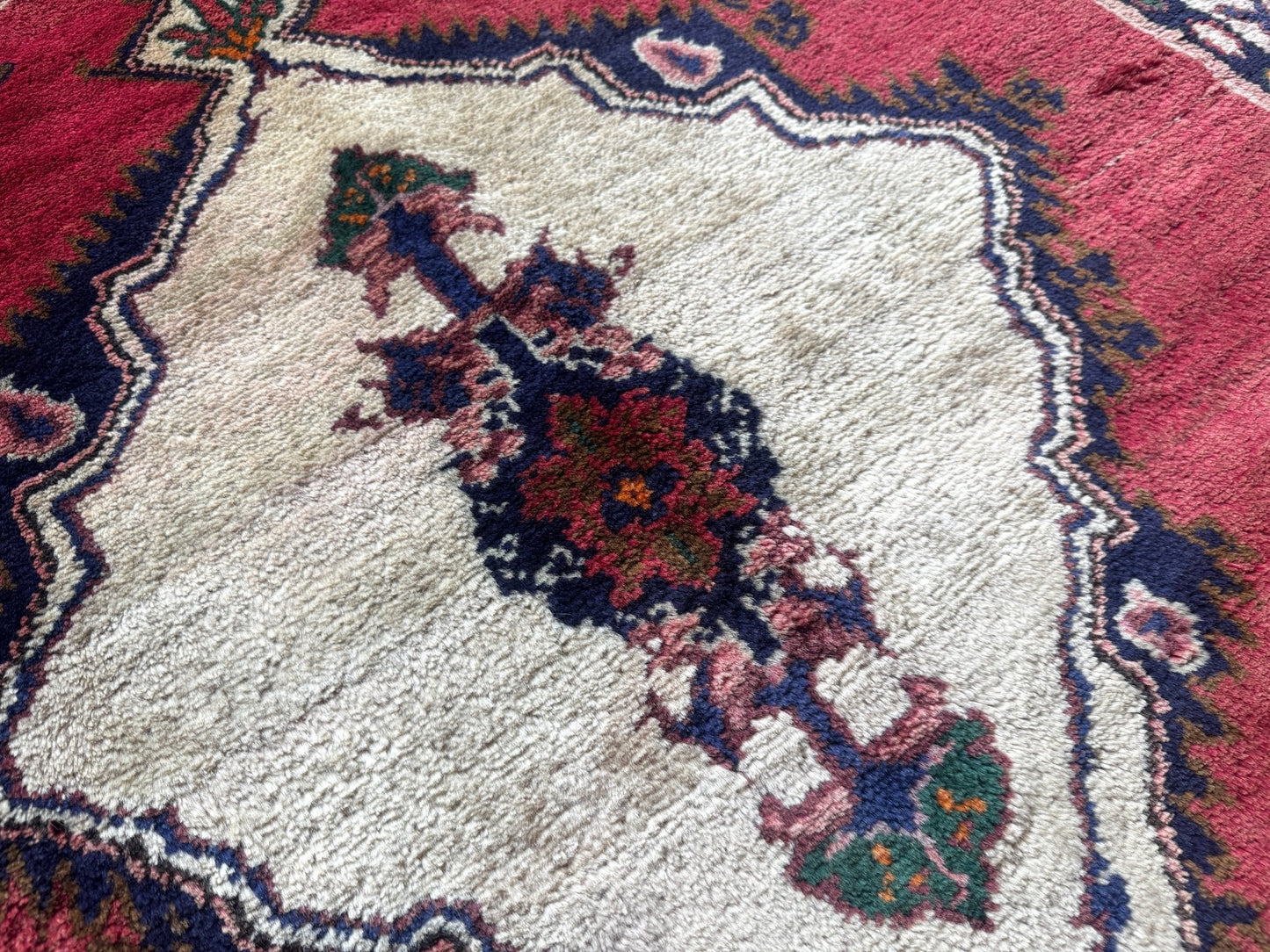 Vintage Persian Hamadan Rug | 3' 5" x 3' 9"
