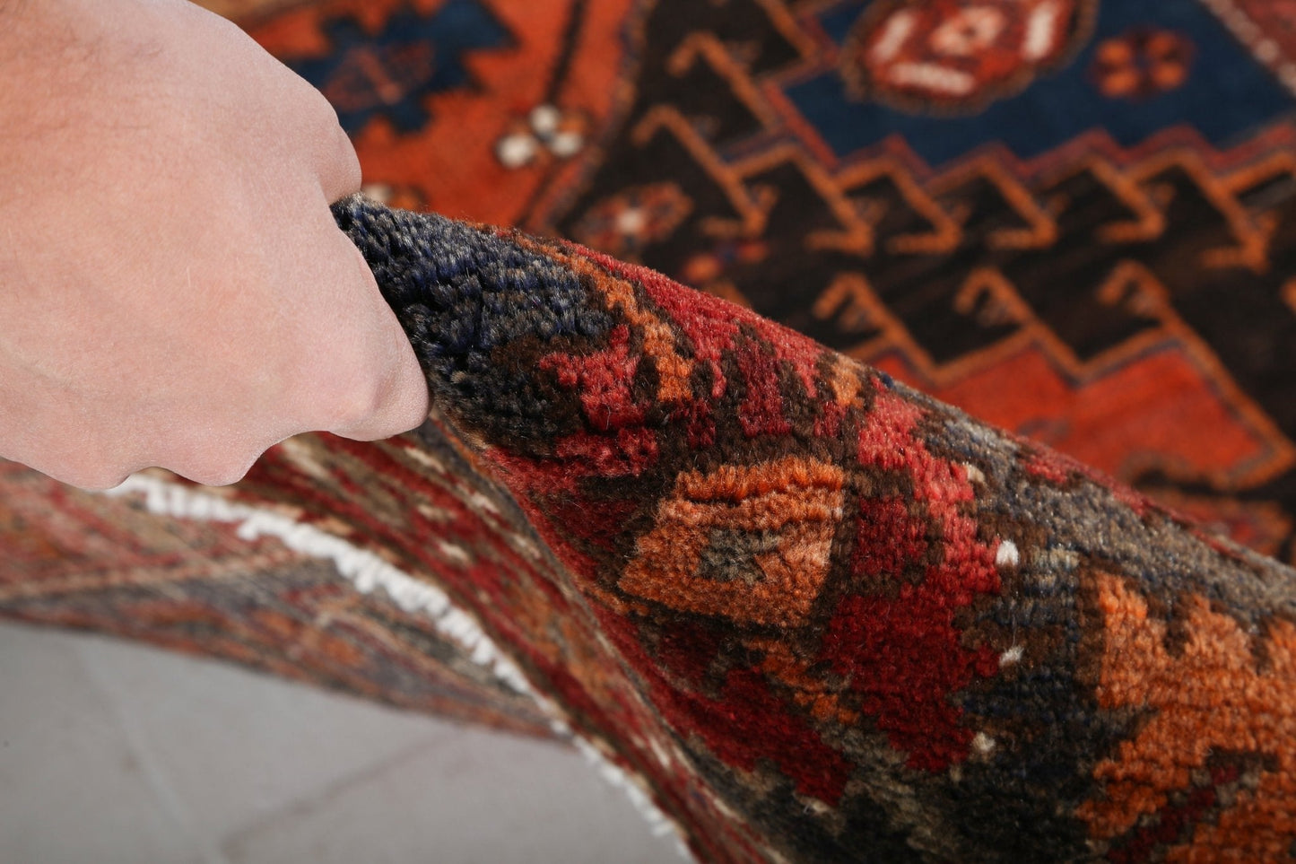 Vintage Persian Hamadan Rug | 4' 3" x 6' 8"