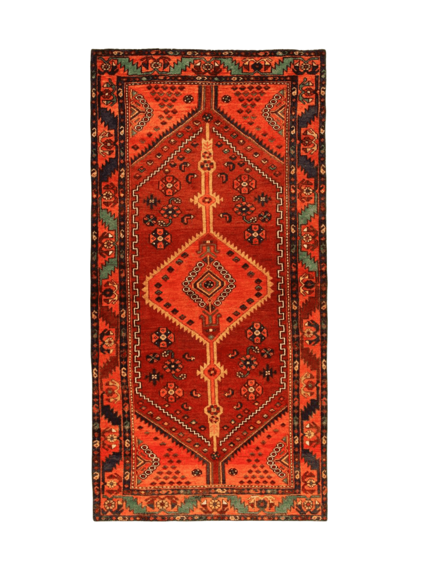 Persian Hamadan Runner Rug | 3' 3” x 6' 9"
