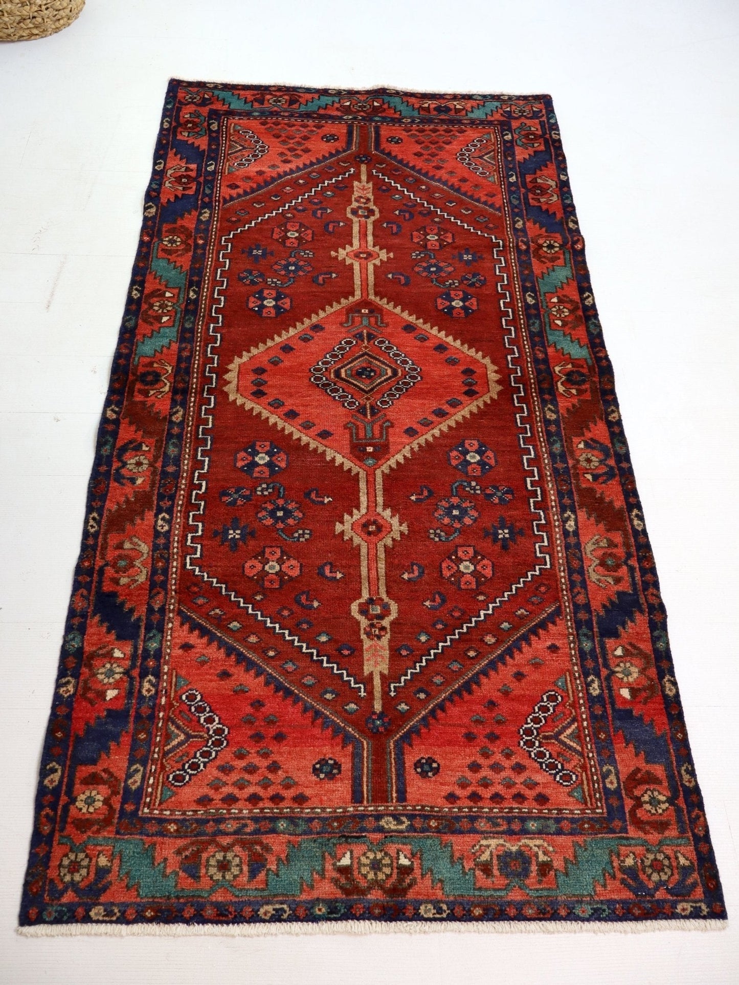 Persian Hamadan Runner Rug | 3' 3” x 6' 9"