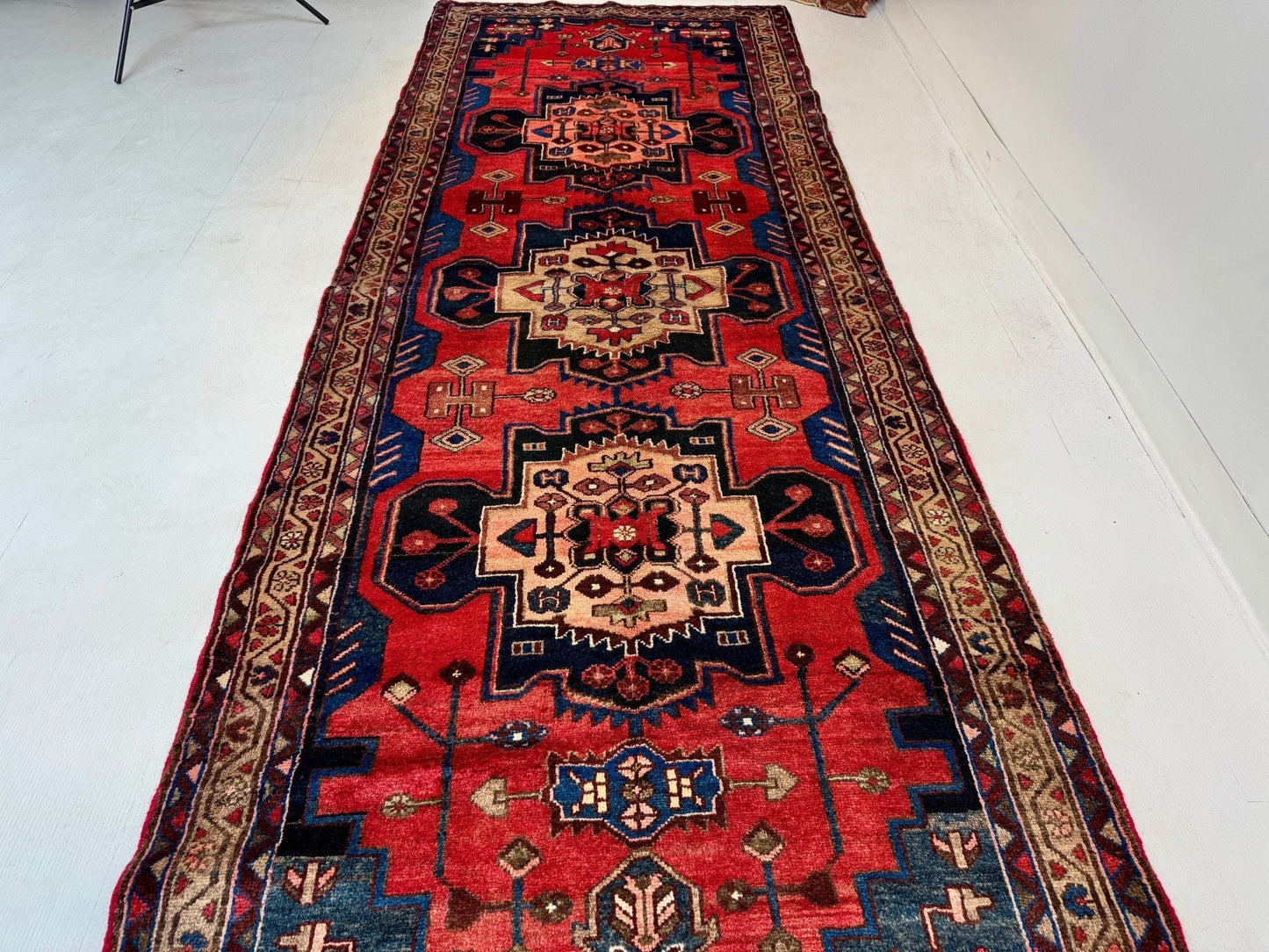 Persian Hamadan Runner Rug | 3' 6” x 9' 8"