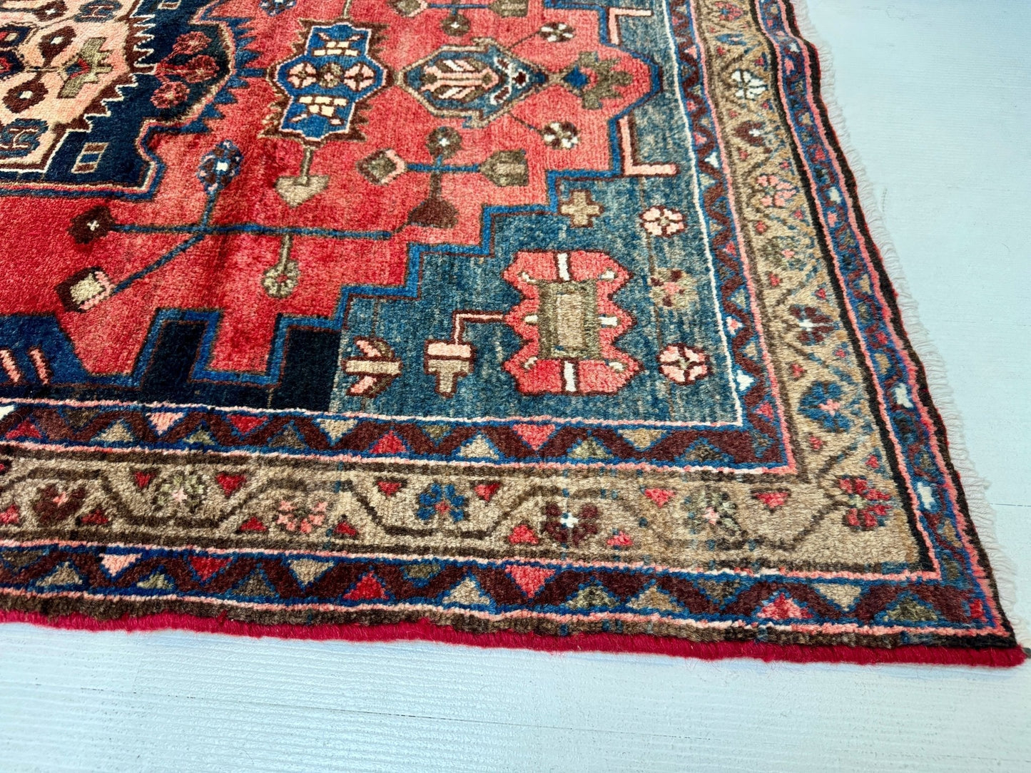 Persian Hamadan Runner Rug | 3' 6” x 9' 8"
