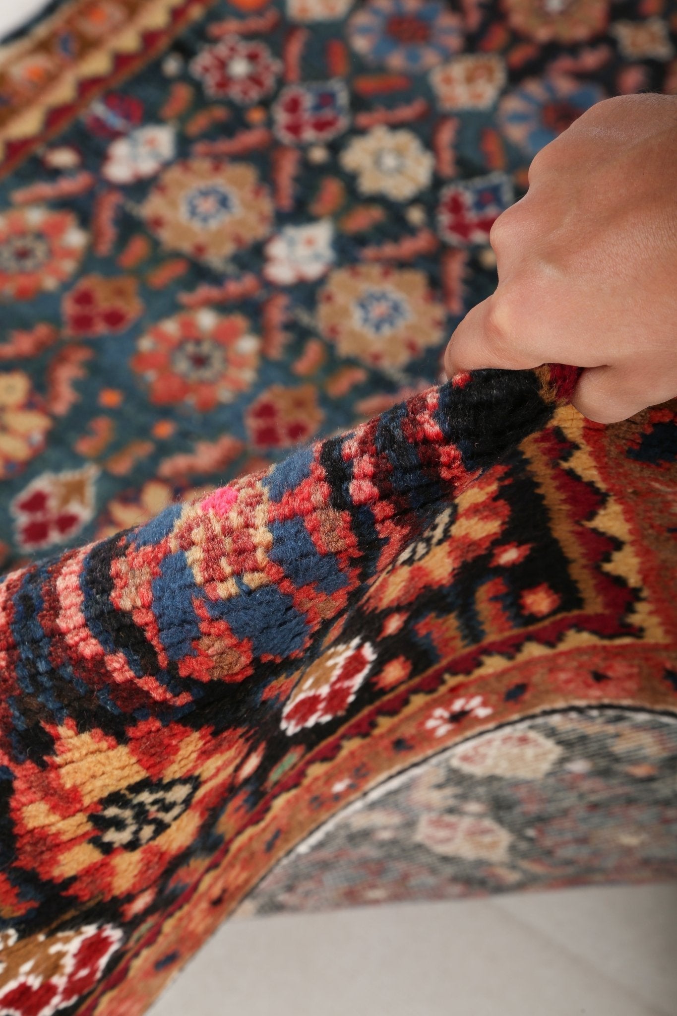 Persian Hamadan Runner Rug | 3' 9" x 9' 2"