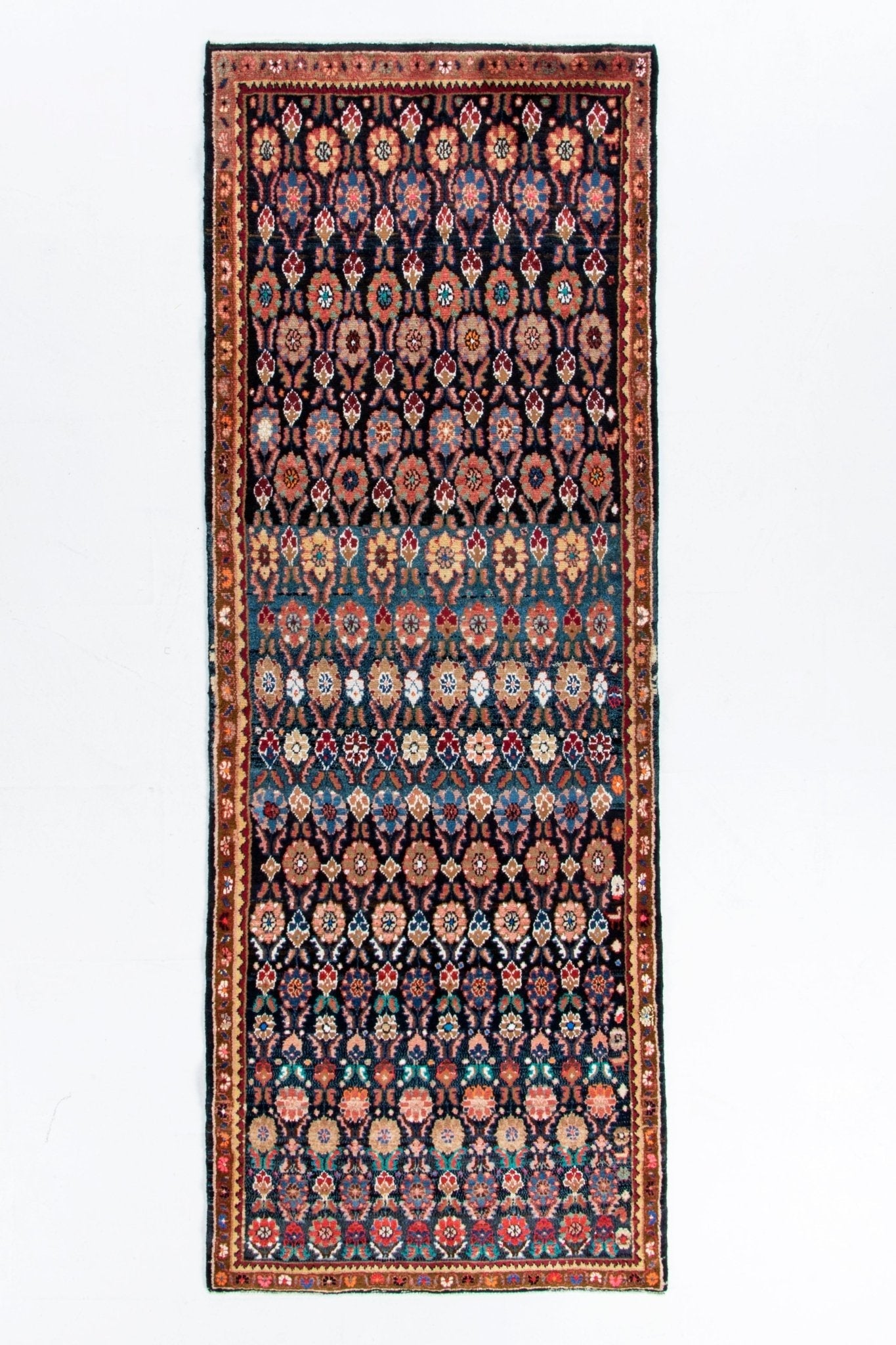 Persian Hamadan Runner Rug | 3' 9" x 9' 2"