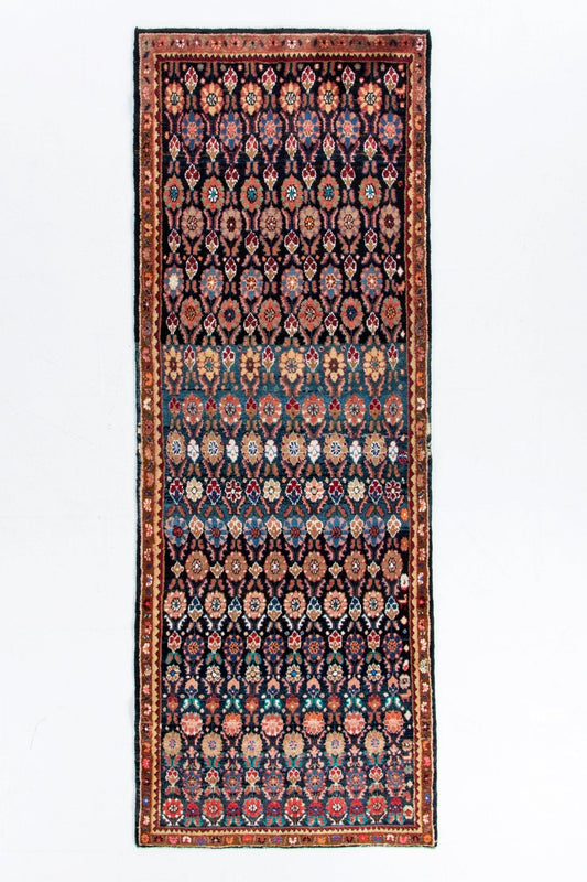 Persian Hamadan Runner Rug | 3' 9" x 9' 2"