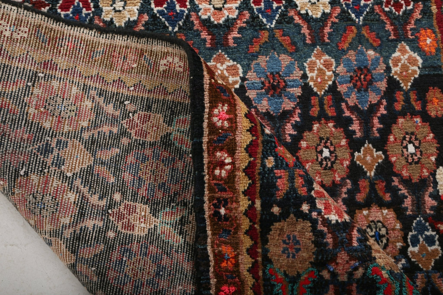 Persian Hamadan Runner Rug | 3' 9" x 9' 2"