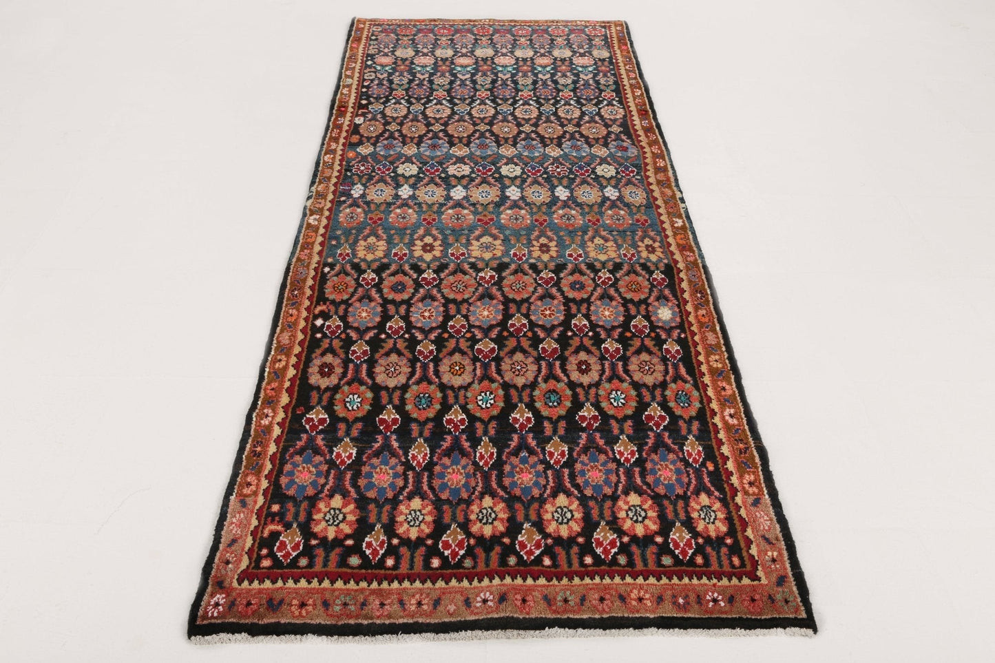 Persian Hamadan Runner Rug | 3' 9" x 9' 2"